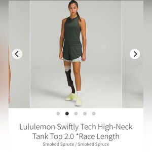 Lululemon Swiftly Tech high neck Racerback Tank Top 2.0 race length